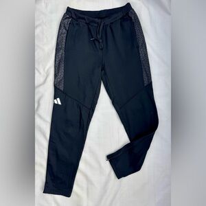 Adidas Black Joggers w/zippers (large/tall)
